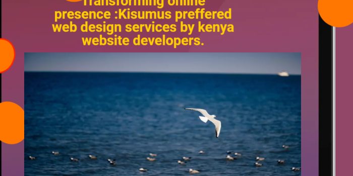 Transforming online presence :Kisumu preferred web Design services by kenya website developers. services